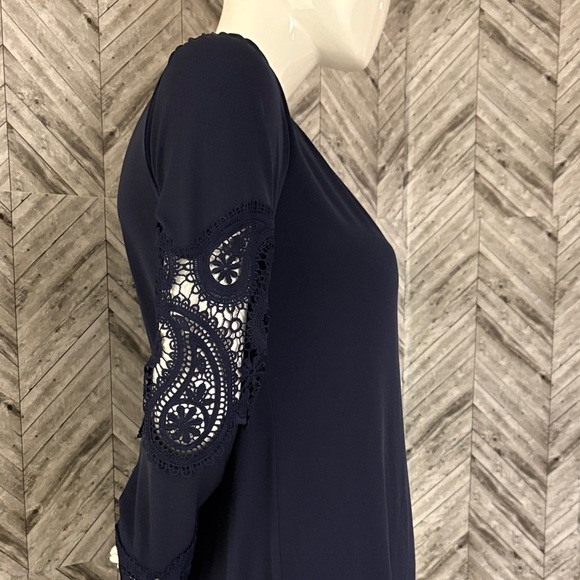 Michael Kors brand polyester hippy lace long sleeve Womens dress Sz small - Picture 8 of 15